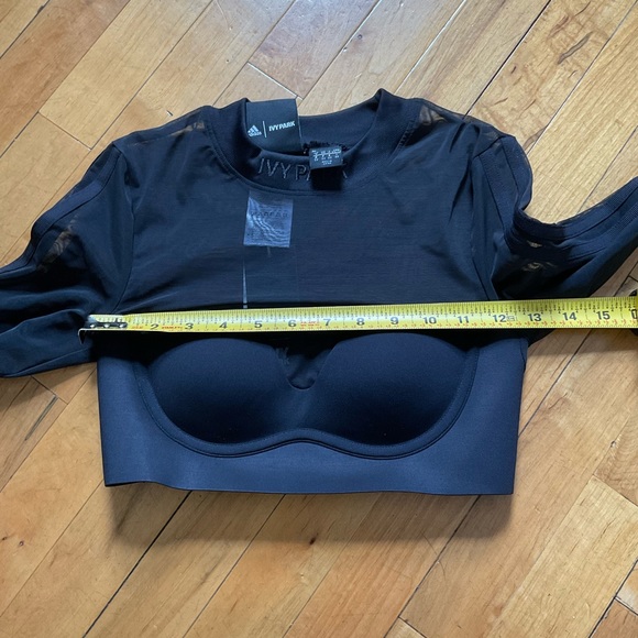 Adidas Beyoncé  IVY PARK IVP LS Mesh Crop Top Sz X Small New Limited Edison - Picture 10 of 14